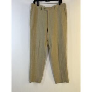 Men’s Linen Tan Pants | Made In Italy Size 36